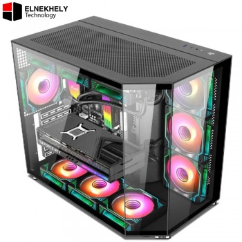 Xander Crystal 7 ARGB Mid Tower Gaming Case with 850W 80 Plus Bronze PSU – High Airflow & RGB Design
