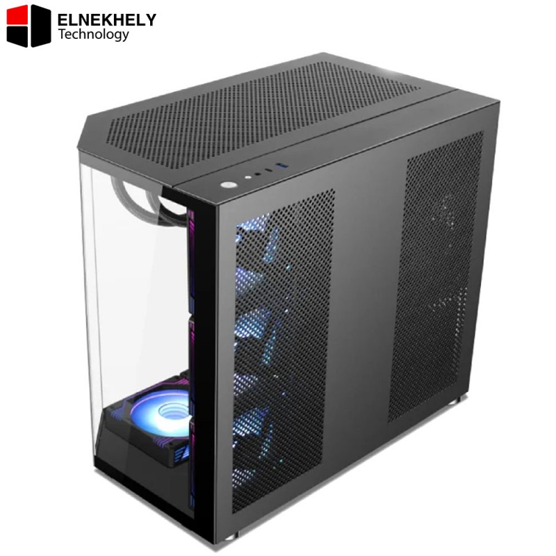 Xander Crystal 7 ARGB Mid Tower Gaming Case with 850W 80 Plus Bronze PSU – High Airflow & RGB Design