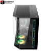 Xander Crystal 7 ARGB Mid Tower Gaming Case with 850W 80 Plus Bronze PSU – High Airflow & RGB Design
