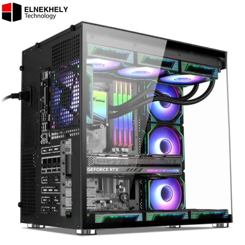 Xander Crystal 7 ARGB Mid Tower Gaming Case with 850W 80 Plus Bronze PSU – High Airflow & RGB Design