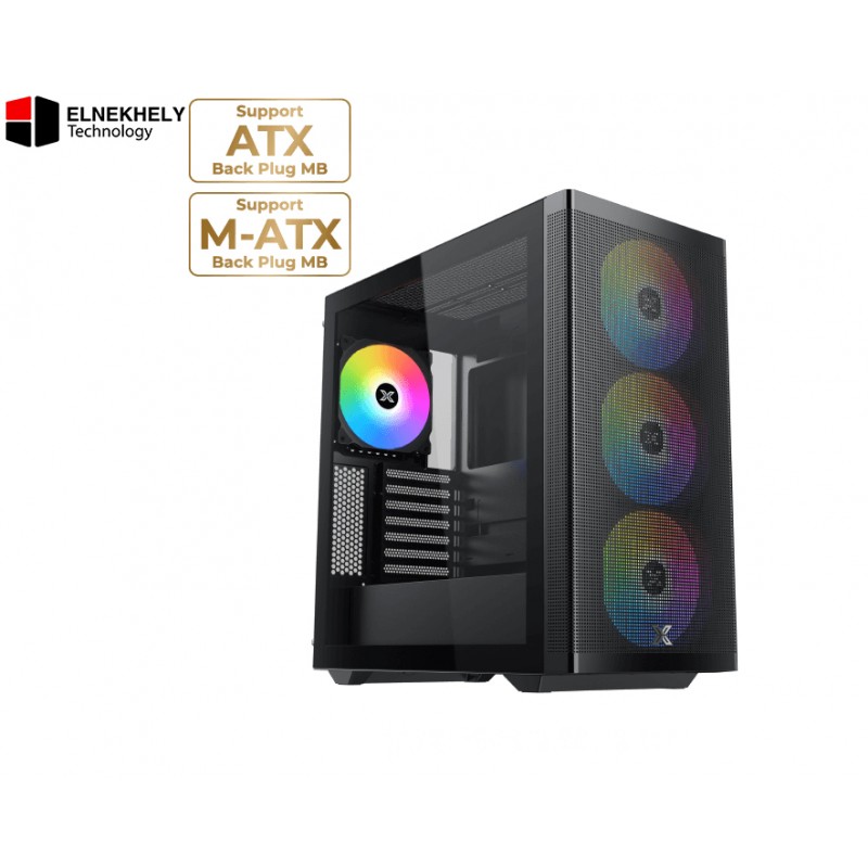Xigmatek Osiris E-ATX ATX Mid Tower PC Case, Steel Chassis, 360mm Radiator Support, Vertical GPU, High Airflow, Back Plug Compatible Xigmatek Osiris E-ATX ATX Mid Tower PC Case, Steel Chassis, 360mm Radiator Support, Vertical GPU, High Airflow, Back Plug Compatible