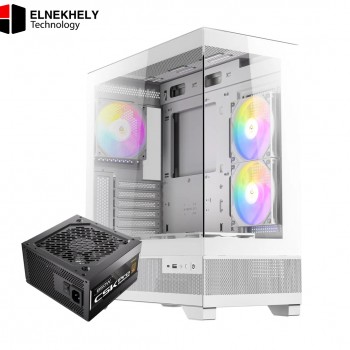 Antec CX700 RGB Mid-Tower Gaming Case + Antec CSK Pro 850W 850+ Bronze ATX 3.1 White