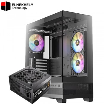 Antec CX700 RGB Mid-Tower Gaming Case + Antec CSK Pro 850W 850+ Bronze ATX 3.1-Black