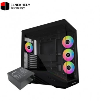 Lian Li Vector V100R BTF ARGB Mid-Tower Black Gaming Case + SR850 850W 80 Plus Gold ATX 3.1 Power Supply