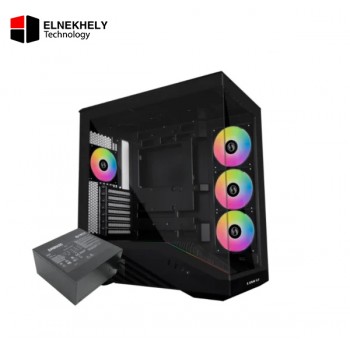Lian Li Vector V100R BTF ARGB Mid-Tower Black Gaming Case + SR850 850W 80 Plus Gold ATX 3.1 Power Supply