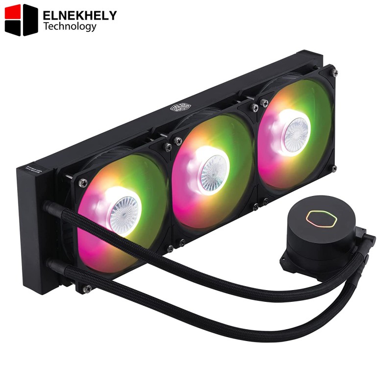 Cooler Master MasterLiquid ML360L ARGB V2 360mm Liquid CPU Cooler – Black | AIO Water Cooling with 3rd Gen Dual Chamber Pump | Intel LGA1700/1200/2066/1151 & AMD AM5/AM4/AM3 Socket Support