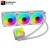 XANDER WATERWHEEL 360 ARGB LCD CPU Liquid Cooler – White, 2.1" Display, PWM Fans, LGA 1700/AM5 Support, 3x 120mm ARGB Fans, High-Performance AIO Cooling, WL30306