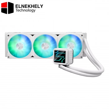 Prime LC 360 ARGB White Edition – 360mm AIO Liquid CPU Cooler with ARGB Fans, AURA Sync, Intel & AMD Support