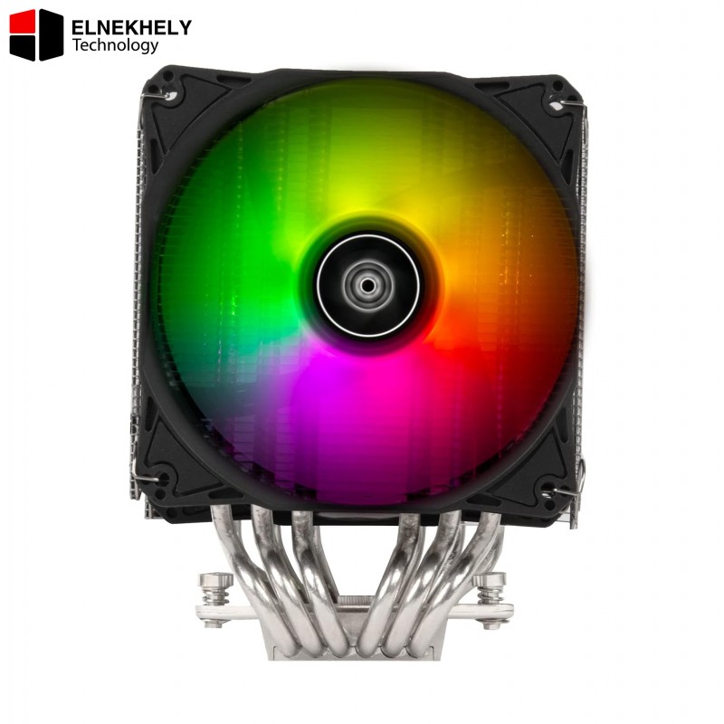 SilverStone Hydrogon D120 ARGB Dual-Tower CPU Cooler – HYD120-ARGB with LGA1700 & LGA1851 Support, Dual 120mm ARGB Fans, 6 Heat Pipes, High-Performance Air Cooling