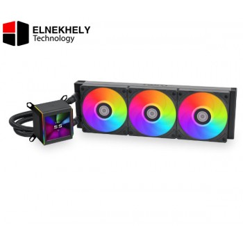Lian Li Galahad II LCD SL-INF 360MM (Black) AIO CPU Cooler – UNI FAN, IPS Screen, LGA 1700 / AM5 Compatible
