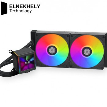 Lian Li Galahad II LCD SL-INF 360MM (Black) AIO CPU Cooler – UNI FAN, IPS Screen, LGA 1700 / AM5 Compatible