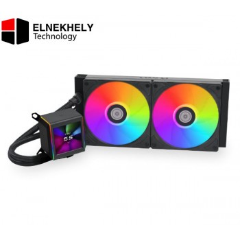 Lian Li Galahad II LCD SL-INF 360MM (Black) AIO CPU Cooler – UNI FAN, IPS Screen, LGA 1700 / AM5 Compatible