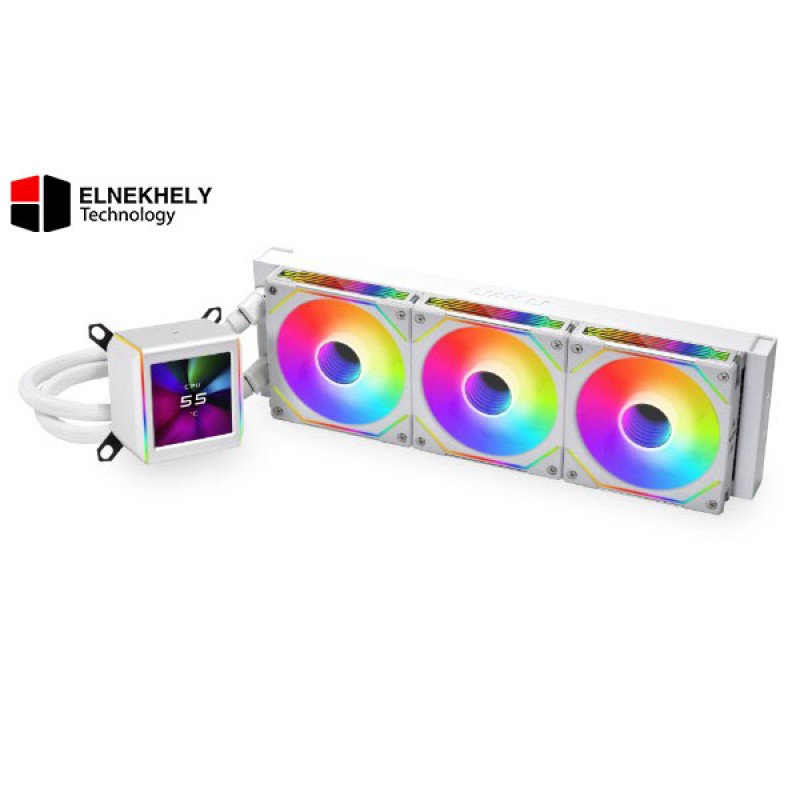 Lian Li Galahad II LCD SL-INF 360MM (White) AIO CPU Cooler – UNI FAN, IPS Screen, LGA 1700 / AM5 Compatible Lian Li Galahad II LCD SL-INF 360MM (White) AIO CPU Cooler – UNI FAN, IPS Screen, LGA 1700 / AM5 Compatible