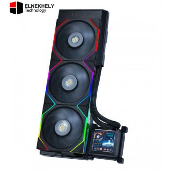 Lian Li HydroShift LCD 360MM (Black) AIO Cooler – High-Performance Liquid Cooling, No Fans Included