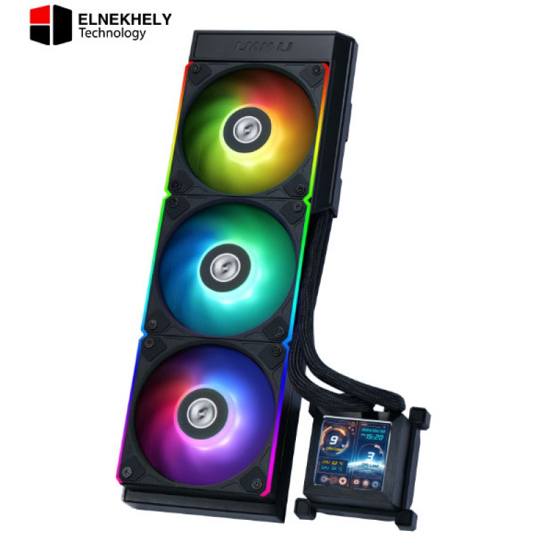 Lian Li HydroShift LCD 360MM (Black) AIO Cooler – High-Performance Liquid Cooling, No Fans Included Lian Li HydroShift LCD 360MM (Black) AIO Cooler – High-Performance Liquid Cooling, No Fans Included