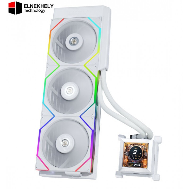 Lian Li HydroShift LCD 360MM (White ) AIO Cooler – High-Performance Liquid Cooling, No Fans Included Lian Li HydroShift LCD 360MM (White ) AIO Cooler – High-Performance Liquid Cooling, No Fans Included
