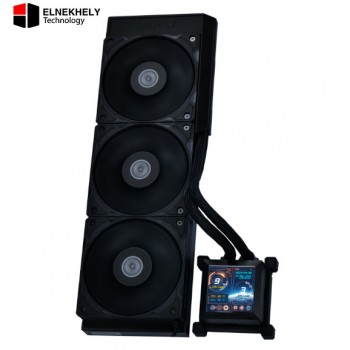 Lian Li HydroShift LCD 360R RGB (Black) AIO Liquid CPU Cooler – 2.88” IPS Display, Intel LGA1700 / AMD AM5/AM4 Compatible