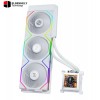 Lian Li HydroShift LCD 360R RGB White AIO Liquid CPU Cooler – 2.88” IPS Display 360mm Radiator, Intel LGA1700 & AMD AM5/AM4 Compatible