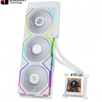 Lian Li HydroShift LCD 360R RGB (White) AIO Liquid CPU Cooler – 2.88” IPS Display 360mm Radiator, Intel LGA1700 & AMD AM5/AM4 Compatible Lian Li HydroShift LCD 360R RGB (White) AIO Liquid CPU Cooler – 2.88” IPS Display 360mm Radiator, Intel LGA1700 & AMD AM5/AM4 Compatible