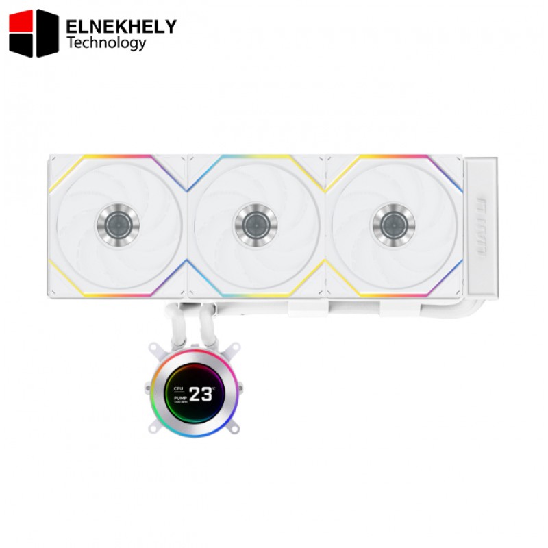 Lian Li HydroShift II LCD-C 360TL 360mm AIO Liquid CPU Cooler – Black / White Lian Li HydroShift II LCD-C 360TL 360mm AIO Liquid CPU Cooler – Black / White