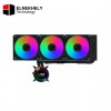 Lian Li HydroShift II LCD-C 360CL 360mm AIO Liquid CPU Cooler with UNI FAN CL Wireless – Black / White