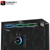 Lian Li HydroShift II LCD-C 360CL 360mm AIO Liquid CPU Cooler with UNI FAN CL Wireless – Black / White