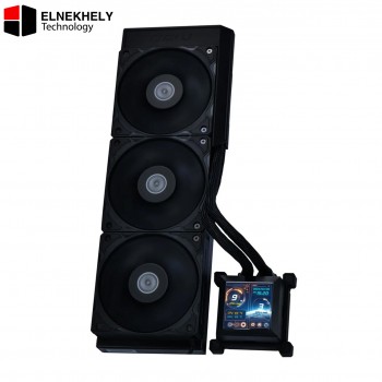 Lian Li HydroShift LCD 360S 360mm Black AIO Liquid CPU Cooler – 2.88" IPS Screen, Server-Grade Tubing