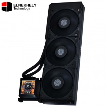 Lian Li HydroShift LCD 360S 360mm Black AIO Liquid CPU Cooler – 2.88" IPS Screen, Server-Grade Tubing