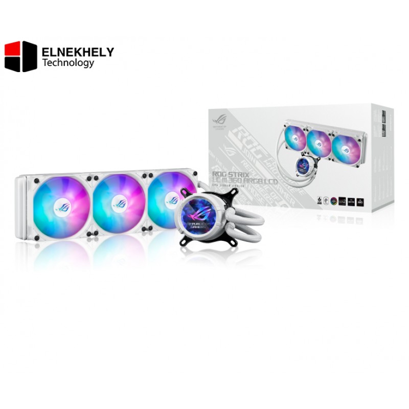 ROG STRIX LC III 360 ARGB LCD White Edition 2.1" IPS Display 7th Gen v2 Asetek Pump ROG STRIX LC III 360 ARGB LCD White Edition 2.1" IPS Display 7th Gen v2 Asetek Pump