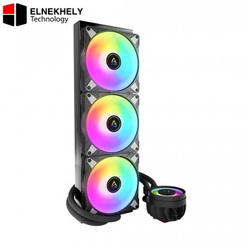 ARCTIC Liquid Freezer III 420 A-RGB CPU AIO Water Cooler – High-Performance 420mm Liquid Cooling System, PWM-Controlled Pump, 200–1900 RPM Fans, Intel LGA1851/LGA1700 & AMD AM5/AM4 Compatible – Black