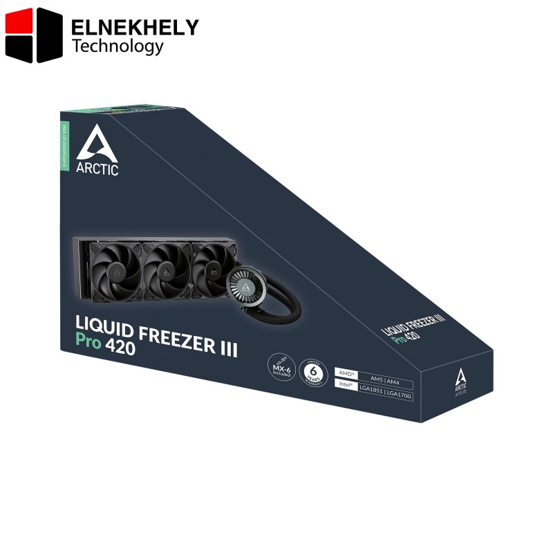 ARCTIC Liquid Freezer III 420 AIO Liquid CPU Cooler – Pro Edition, 420mm Radiator, 3x 140mm PWM Fans, High-Performance Water Cooling, Compatible with Intel LGA1851/1700 & AMD AM5/AM4 – Black ARCTIC Liquid Freezer III 420 AIO Liquid CPU Cooler – Pro Edition, 420mm Radiator, 3x 140mm PWM Fans, High-Performance Water Cooling, Compatible with Intel LGA1851/1700 & AMD AM5/AM4 – Black