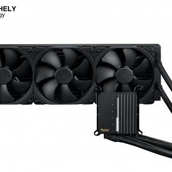 ASUS ProArt LC 420 AIO Liquid CPU Cooler – 420mm Radiator with 3x Noctua NF-A14 iPPC-2000 PWM Fans, Illuminated System Status Meter, High-Performance Quiet Cooling for Creators