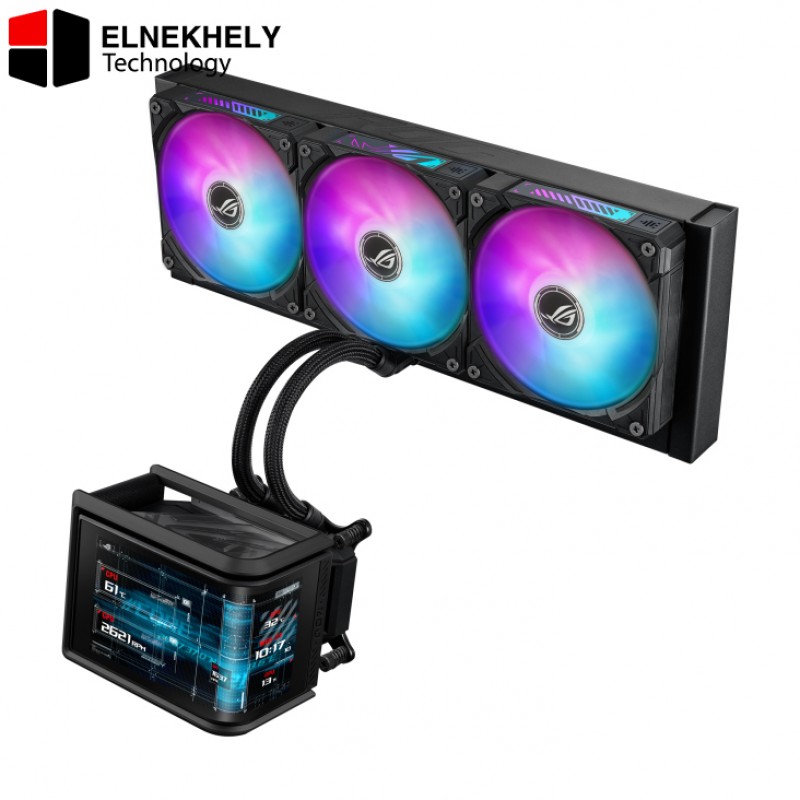 ROG Ryuo IV SLC 360 ARGB AIO Liquid Cooler – 360mm Radiator, 3x ARGB Fans, Anime Matrix Display, Asetek Pump, Intel/AMD Compatible ROG Ryuo IV SLC 360 ARGB AIO Liquid Cooler – 360mm Radiator, 3x ARGB Fans, Anime Matrix Display, Asetek Pump, Intel/AMD Compatible