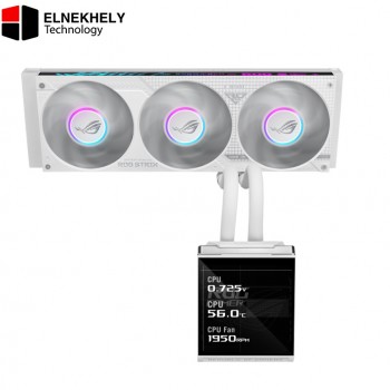 ASUS ROG Strix LC IV 360 ARGB LCD White Edition CPU Liquid Cooler ASUS ROG Strix LC IV 360 ARGB LCD White Edition CPU Liquid Cooler