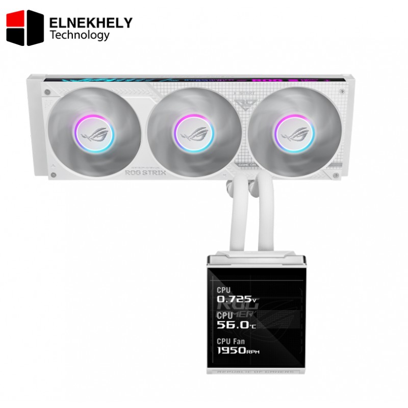 ASUS ROG Strix LC IV 360 ARGB LCD White Edition CPU Liquid Cooler ASUS ROG Strix LC IV 360 ARGB LCD White Edition CPU Liquid Cooler
