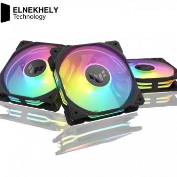TUF Gaming TR120 ARGB Chassis Fan – High Static Pressure & Airflow Performance, 120mm PWM Cooling Fan with Addressable RGB Lighting, Durable Design for Optimal PC Cooling & Customizable Illumination