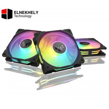 TUF Gaming TR120 ARGB Chassis Fan – High Static Pressure & Airflow Performance, 120mm PWM Cooling Fan with Addressable RGB Lighting, Durable Design for Optimal PC Cooling & Customizable Illumination