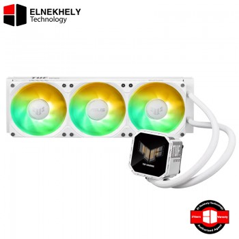 ASUS TUF Gaming LC III 360 ARGB LCD White Edition – All-in-One Liquid CPU Cooler with 2.8” IPS Display, Triple ARGB Fans, High Airflow, Quiet Pump, Intel LGA 1851/1700/1200 & AMD AM5/AM4 Support