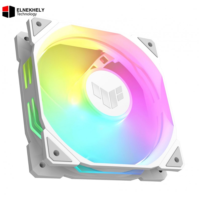 TUF Gaming TR120 ARGB White Chassis Fan – 120mm PWM High Static Pressure & Airflow Cooling Fan, Addressable RGB Lighting, Durable Design, Optimized for PC Cases, Radiators & Heatsinks TUF Gaming TR120 ARGB White Chassis Fan – 120mm PWM High Static Pressure & Airflow Cooling Fan, Addressable RGB Lighting, Durable Design, Optimized for PC Cases, Radiators & Heatsinks