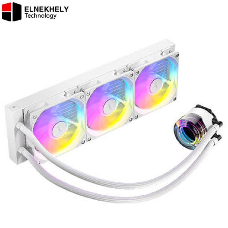 Antec Vortex 360mm ARGB LUM Liquid CPU Cooler – AIO Water Cooling System with PWM Fans Addressable RGB, Intel & AMD Support Up to 280W TDP (White) Antec Vortex 360mm ARGB LUM Liquid CPU Cooler – AIO Water Cooling System with PWM Fans Addressable RGB, Intel & AMD Support Up to 280W TDP (White)