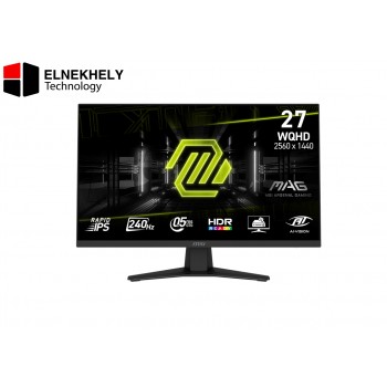 MSI MAG 274QF X24 27 Inch WQHD Rapid IPS Gaming Monitor – 240Hz, 0.5ms GTG, HDR Ready, FreeSync Premium, 1000:1 Contrast, Frameless Design