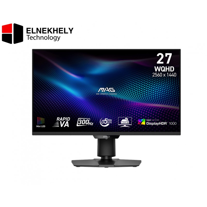MSI MAG 274QPF X30MV 27 Inch WQHD Rapid VA Mini LED Gaming Monitor, 300Hz, 0.5ms GTG, DisplayHDR 1000, Adaptive Sync, USB-C, HDMI & DisplayPort, Height Adjustable Stand MSI MAG 274QPF X30MV 27 Inch WQHD Rapid VA Mini LED Gaming Monitor, 300Hz, 0.5ms GTG, DisplayHDR 1000, Adaptive Sync, USB-C, HDMI & DisplayPort, Height Adjustable Stand