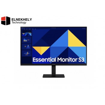 Samsung LS27D300GAMXUE 27" IPS FHD Monitor, 100Hz, 5ms GTG, 250 nits, HDMI & VGA Ports, Eye Saver Mode, Flicker Free Display, 25W Power Consumption