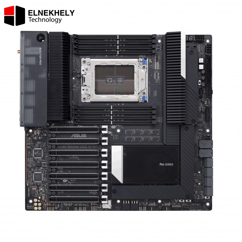 ASUS Pro WS WRX80E-SAGE SE WiFi II Workstation Motherboard | AMD WRX80 Chipset | Supports Ryzen Threadripper PRO CPUs | Extended-ATX | PCIe 4.0 | ECC Memory | WiFi 6 | Dual 10G LAN
