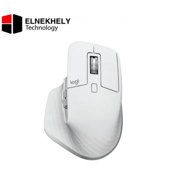 Logitech MX Master 3S - Wireless Performance Mouse with Ultra-fast Scrolling, Ergo, 8K DPI, Track on Glass, Quiet Clicks, USB-C, Bluetooth, Windows, Linux, Chrome - Pale Grey