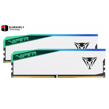 Patriot Viper RAM DDR5  Elite 5 RGB 32GB 6000MHz (2x16GB) White – CL30, RGB Sync, XMP/EXPO  Patriot Viper RAM DDR5  Elite 5 RGB 32GB 6000MHz (2x16GB) White – CL30, RGB Sync, XMP/EXPO