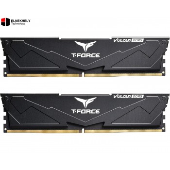 TEAMGROUP T-Force Vulcan DDR5 32GB (2×16GB) 6000MHz CL38 Desktop RAM (Black)